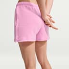Shorts de tiro medio para mujer Nike Studio Fleece Lightweight