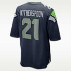 Jersey de fútbol americano Nike de la NFL Game para hombre Devon Witherspoon Seattle Seahawks