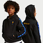 Inter Milan City Side Nike Football Fleece Genç Çocuk Kapüşonlu Üstü