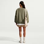 Nike Studio Fleece mellomtykk oversized genser med rund hals til dame