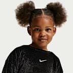 Nike Toddler Swoosh Sparkle 2-Piece Velvet Pants Set