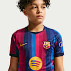 F.C. Barcelona 2026/27 Stadium Home Older Kids' Nike Dri-FIT Football Replica Shirt