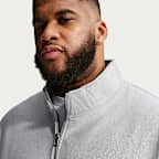 Playera con cierre de 1/4 de tejido Fleece para hombre Nike Solo Swoosh