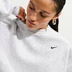 Nike Studio Kalın Fleece Kadın Oversize Crew Üst
