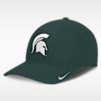 Gorra universitaria Nike Dri-FIT para hombre Michigan State Sideline Practice