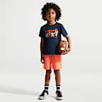 Playera Dri-FIT End Zone Dance para niños talla pequeña Nike