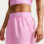 Nike Pro Women's Dri-FIT Mid-Rise Brief-Lined 7.5cm (approx.) Woven Shorts