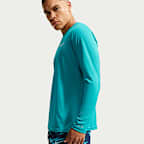 Playera de manga larga Dri-FIT UV para hombre Nike Swim Hydroguard Essential