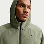 Stickad jacka Nike Tech Shori Windrunner med hel dragkedja för män