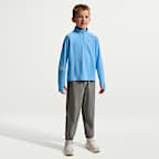 Nike Younger Kids' Dri-FIT Miler Quarter-Zip Top and Trousers Set