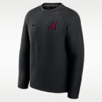 Sudadera de cuello redondo sin cierre universitaria Nike para hombre Alabama Tech Fleece