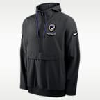 Baltimore Ravens Sideline Anorak Men's Nike NFL 1/2-Zip Hooded Jacket