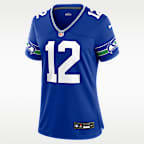 12th Fan Seattle Seahawks Women's Nike NFL Game Football Jersey