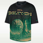 Boston Celtics Courtside Nike NBA T-Shirt mit lockerer Passform (Herren)