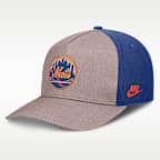 Gorra Nike de la MLB ajustable con estructura A-Frame para hombre New York Mets Cooperstown Rise