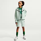 Sweat à capuche et zip Nike Sportswear Tech Fleece pour fille