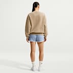 Nike Studio Fleece Medium Weight Women's Oversized Washed Crew-Neck Sweatshirt