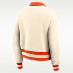 Clemson Legacy Women's Nike College Cropped 1/4-Zip Crew