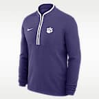 Clemson Victory Men's Nike Dri-FIT College 1/2-Zip Long-Sleeve Top