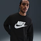 Nike Sportswear Club Men's Graphic Fleece Crew-Neck Sweatshirt