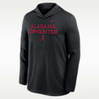 Alabama Sideline Men's Nike Dri-FIT College Long-Sleeve Hooded Top