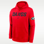 Georgia Club 2-Hit Nickname Men's Nike College Pullover Hoodie