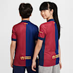 F.C. Barcelona 2024/25 Stadium Home Older Kids' Nike Dri-FIT Football Replica Shirt