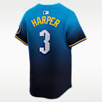 Jersey Nike Dri-FIT ADV de la MLB Limited para hombre Bryce Harper Philadelphia Phillies City Connect