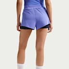 Nike Swift Pantalón corto de running con talle medio y diseño 2 en 1 Dri-FIT - Mujer