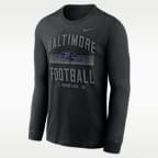 Playera de manga larga Nike Dri-FIT de la NFL para hombre Baltimore Ravens Essential