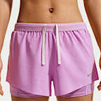 ナイキ スウィフト ウィメンズ Dri-FIT ミッドライズ 2イン1 ランニングショートパンツ