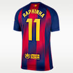 Raphinha Barcelona 2025/26 Stadium Home Men's Nike Dri-FIT Soccer Jersey