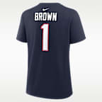 A.J. Brown New England Patriots Women's Nike NFL T-Shirt