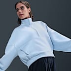 Nike 24.7 ImpossiblySoft Oversize-Oberteil mit Dri-FIT-Technologie und Halbreißverschluss (Damen)