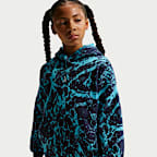Sudadera con gorro de básquetbol oversized Club Fleece para niños Ja