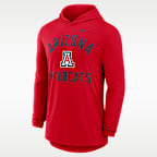 Arizona Campus Arch Men's Nike Dri-FIT College Long-Sleeve Hooded T-Shirt