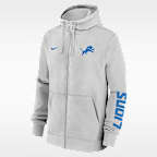 Detroit Lions Club Men's Nike NFL Full-Zip Hoodie