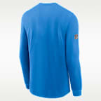 Playera de manga larga Nike Dri-FIT de la NFL para hombre Los Angeles Chargers Team Issue