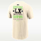 Playera Nike de la NFL para hombre Seattle Seahawks Super Bowl LX Champions Long Ball