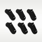 Chaussettes de training invisibles Nike Everyday Plus Cushioned (6 paires)
