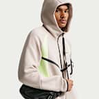 Ανδρικό φλις τζάκετ Windrunner Nike Tech με φερμουάρ σε όλο το μήκος και χρωματικές αντιθέσεις