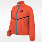 Chamarra Anthem de futbol Nike Dri-FIT para mujer de Países Bajos