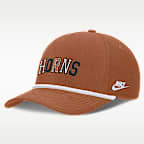 Gorra universitaria Nike ajustable para hombre Texas Legacy Basketball Rope Rise