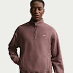 Nike Solo Swoosh Men's Fleece Quarter-Zip Top