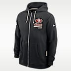 San Francisco 49ers Utility Player Sideline Men's Nike Dri-FIT NFL Full-Zip Hoodie
