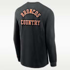 Denver Broncos Double Rewind Men's Nike Dri-FIT NFL Long-Sleeve T-Shirt