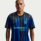 Inter Milan 2025/26 Stadium Home Nike Dri-FIT Replica-fodboldtrøje til mænd