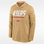 San Francisco 49ers Sideline Men's Nike Dri-FIT NFL Long-Sleeve Hooded Top
