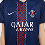 Paris Saint-Germain 2025/26 Stadium Home Younger Kids' Nike Football Replica 3-Piece Kit