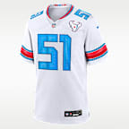 Jersey Nike de la NFL Game para hombre Will Anderson Jr. Houston Texans Rivalries Collection